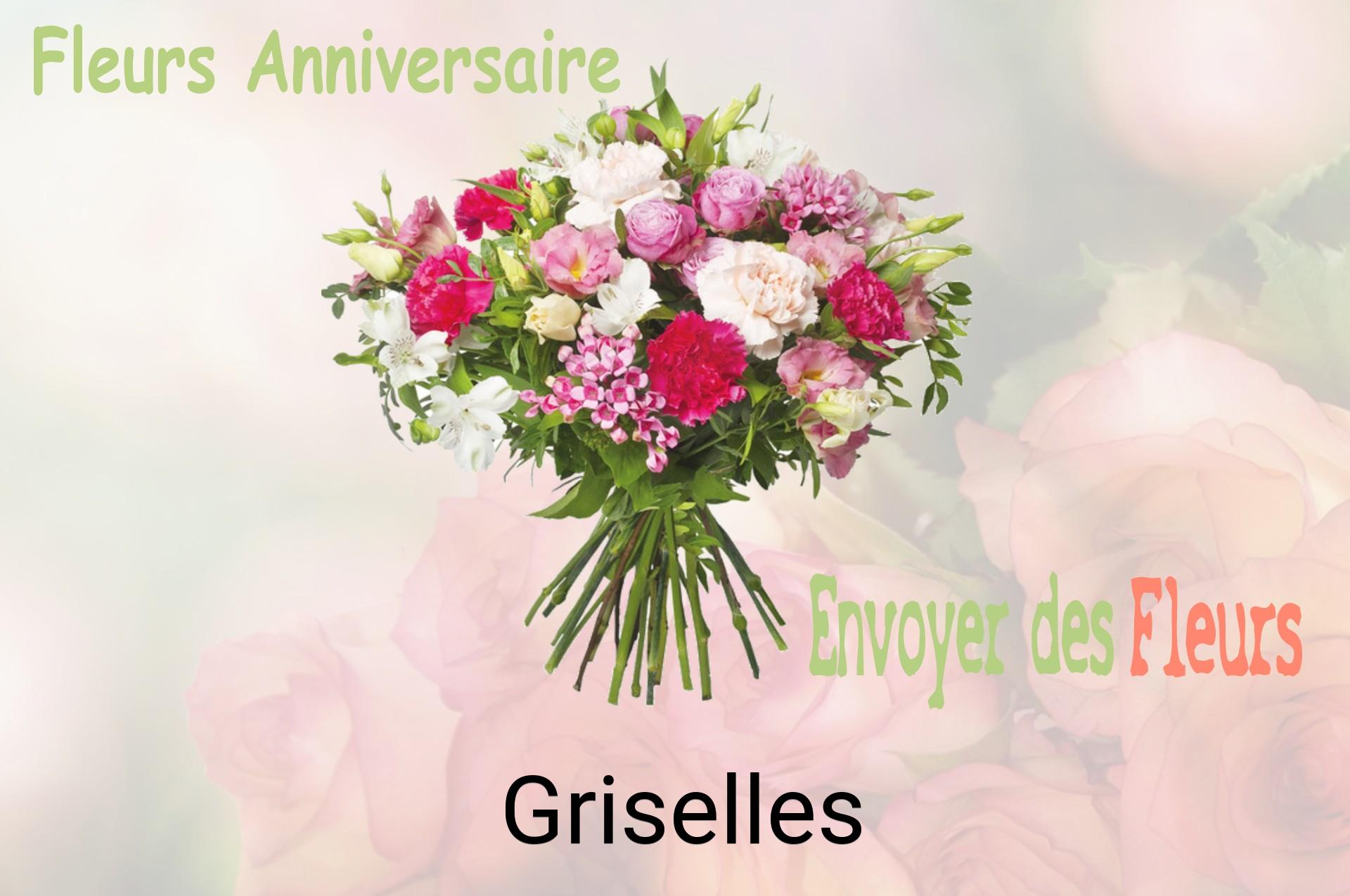 Bouquet de fleurs d’anniversaire livré à Griselles