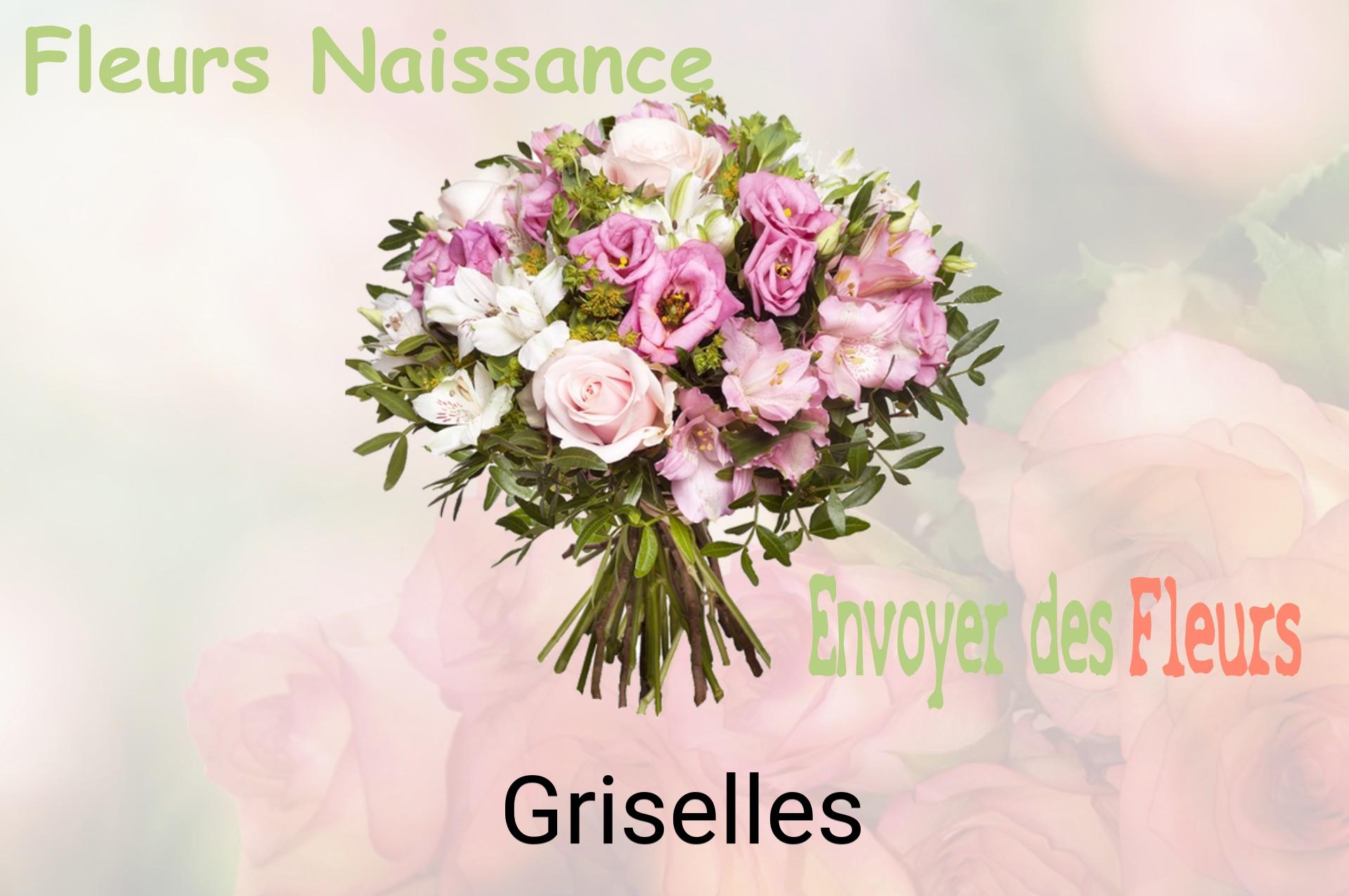 Bouquet de fleurs de naissance livré à Griselles